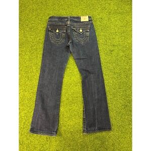 True Religion Becky Bootcut Jeans Womens 29 Dark Wash Blue Denim Cotton Outdoor